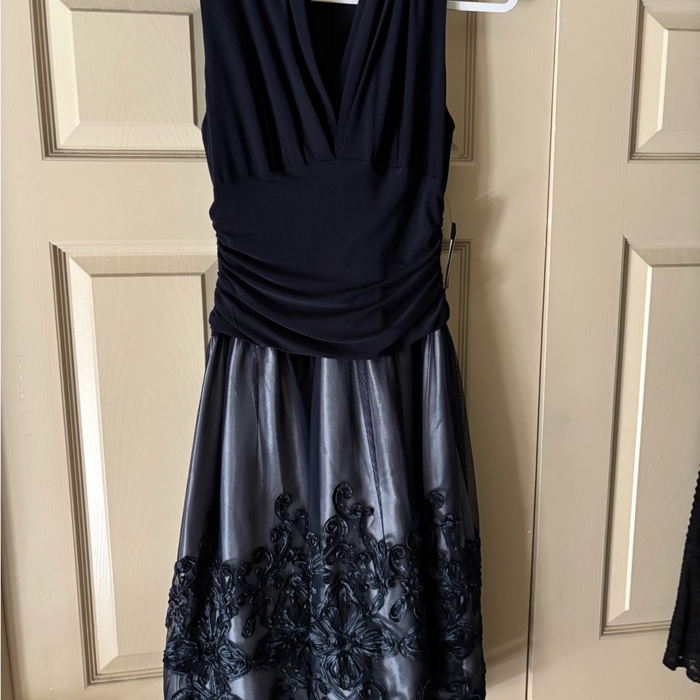 SLNY Navy Blue Dress